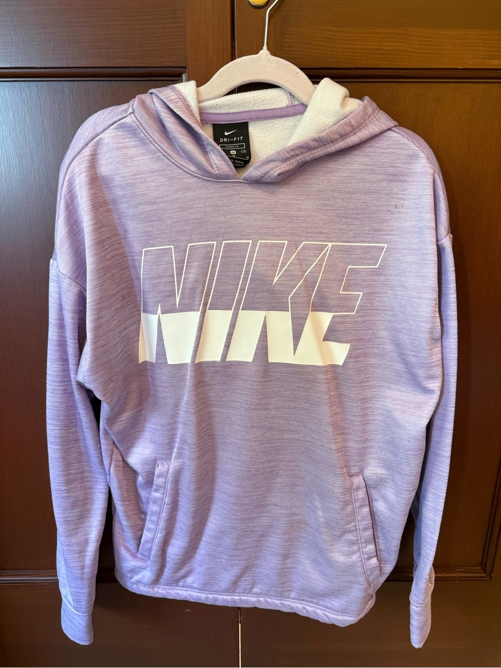 Nike Lavender Pullover Hoodie with White Logo